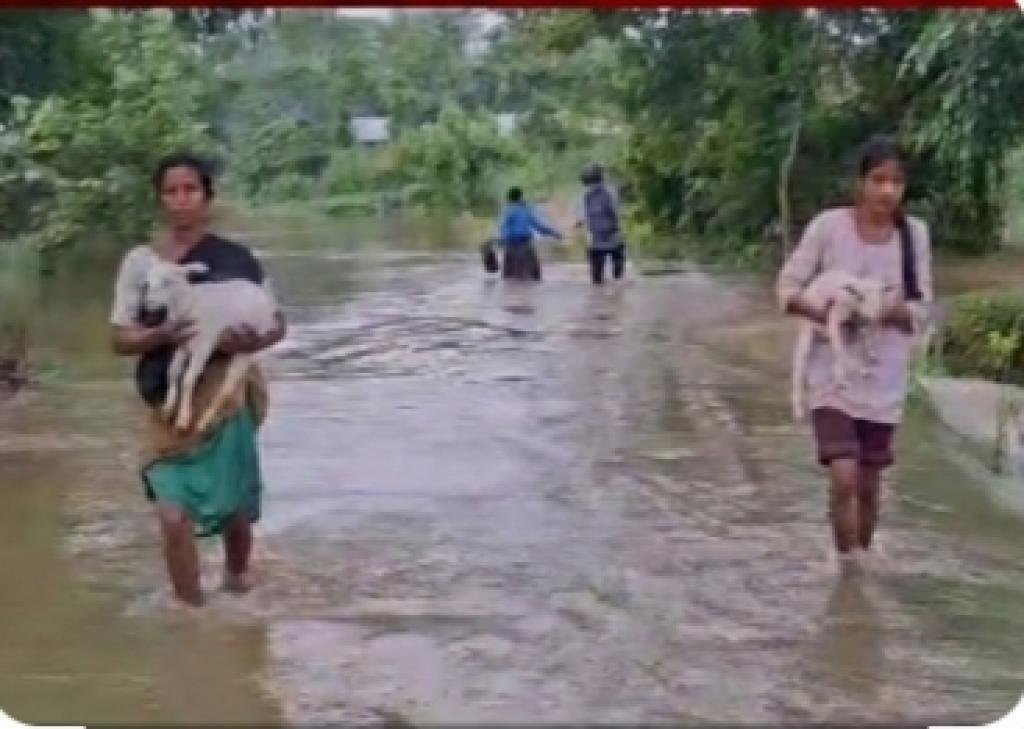 ধেমাজী-লক্ষীমপুৰত ভয়াৱহ বান: (Severe Flood in Dhemaji-Lakhmipur)