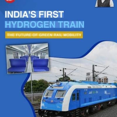 ভাৰতৰ ৰেল পৰিবহণত নতুন যুগ: আৰম্ভ হ’ল পানীৰ পৰা উৎপাদিত হাইড্ৰ’জেন চালিত ট্ৰেইন!